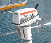 Johnson 4 hp decals 1977 outboard motor