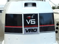 johnson vro 150 hp V6 outboard decal
