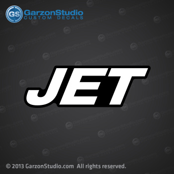 2000 2001 2002 2003 2004 2005 MERCURY JET decal cowling cover sticker JET 37-859256-9 20 hp, 15 hp 25hp 37-824091A00 for JET 20 outboards