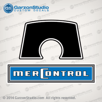 mercury mercontrol merc control decal set sticker kit Type 5 1970 1971 1972 1973 1974 1975 1976