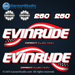 2003 2004 2005 Evinrude 250 hp decal set kit 0776290 DECAL SET, Flag Blue models
0215320 DECAL, Flag and logo - Port
0215319 DECAL, Flag and logo - Stbd
0215321 FICHT RAM INJECTION Decal
0215317 BOMBARDIER, Front/Rear
0215322 250 H.O. Front/Rear 
E250FCXSTA E250FCZSTA E250FPLSTR E250FPXSTA E250FPZSTA FLAG DECAL SET