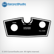Johnson-Evinrude johnson evinrude Choke, Rich-Lean, and Stop Slow speed adjustment decal, front decal, control decal 1986, 1987, 1988, 1989 and 1990