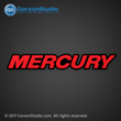 mercury decal red