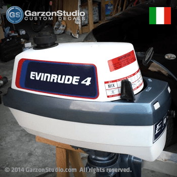 1976 Evinrude 4 hp decal set model 46B36 belgium 1976 Evinrude decal set european europe italy U.K.
1950's 3hp johnsons Johnny-Rude 3 hp  4Hp design 52-early 80's
Johnson Omc
Year 1979
Model: 4904D, 4932D, 4933D
EVINRUDE COVER DECALS: 0281320 STARTER HOUSING ASSY.
Compatible Part Number: 281273	0281273 DECAL SET

 