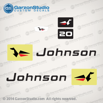 Johnson 1968 20 hp 20hp decal set 
kit sticker stickers label labels graphic graphics
382849 0382849 Decals Set
382608 0382608 MOTOR COVER ASSEMBLY COMPLETE
379354 0379354 PLATE Rivet front hook
JOHNSON 1968 FD-22A FD-22E FD-22M FDL-22A FDL-22E FDL-22M MOTOR COVER
 