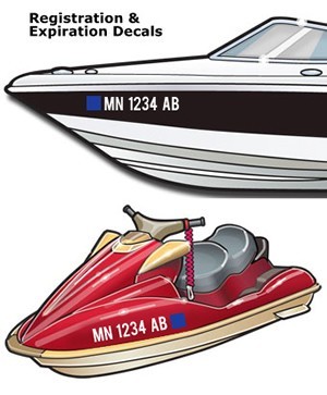 Registration Numbers Boat and jet ski