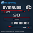 evinrude outboards decals Evinrude logo