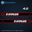 1998 evinrude 4 hp 4hp 4.0 hp outboards decals decal set sticker stickers