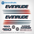 2002 2003 EVINRUDE 150 hp BOMBARDIER FICHT RAM INJECTION decal Set Decals kit stickers