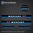 1983 Mercury 80 hp decals decal set 80hp 