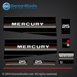 Mercury 25 hp decals 1987 1988 25hp