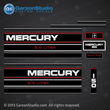 1994 1995 MERCURY 200 hp 2.0 litre decal set mercury god kit graphics black max DECAL SET (BLACK 150) DESIGN II 150HP