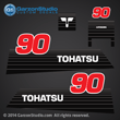 1990 1991 1992 1993 1994 1995 1996 2002 - early Tohatsu 90hp Decal set M90A decal set